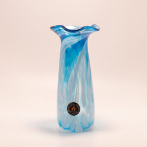 Sky Blue Flower-Top Vase
